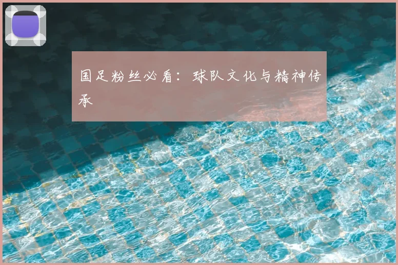 国足粉丝必看:球队文化与精神传承